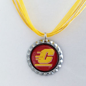 Central Michigan CHIPPEWAS Handmade Necklace